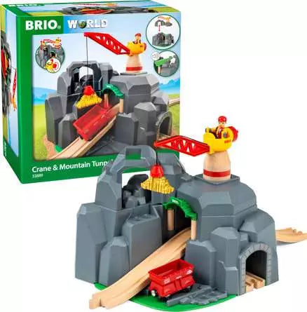 BRIO World Crane & Mountain Tunnel