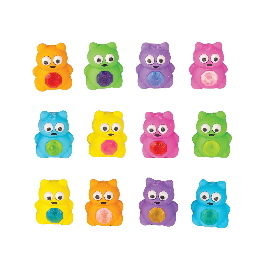 Squishy Birthstone Bear Eraser Assortment