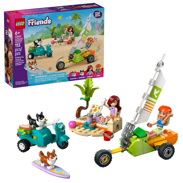 Lego® Friends Surfing Dogs and Scooter Adventure