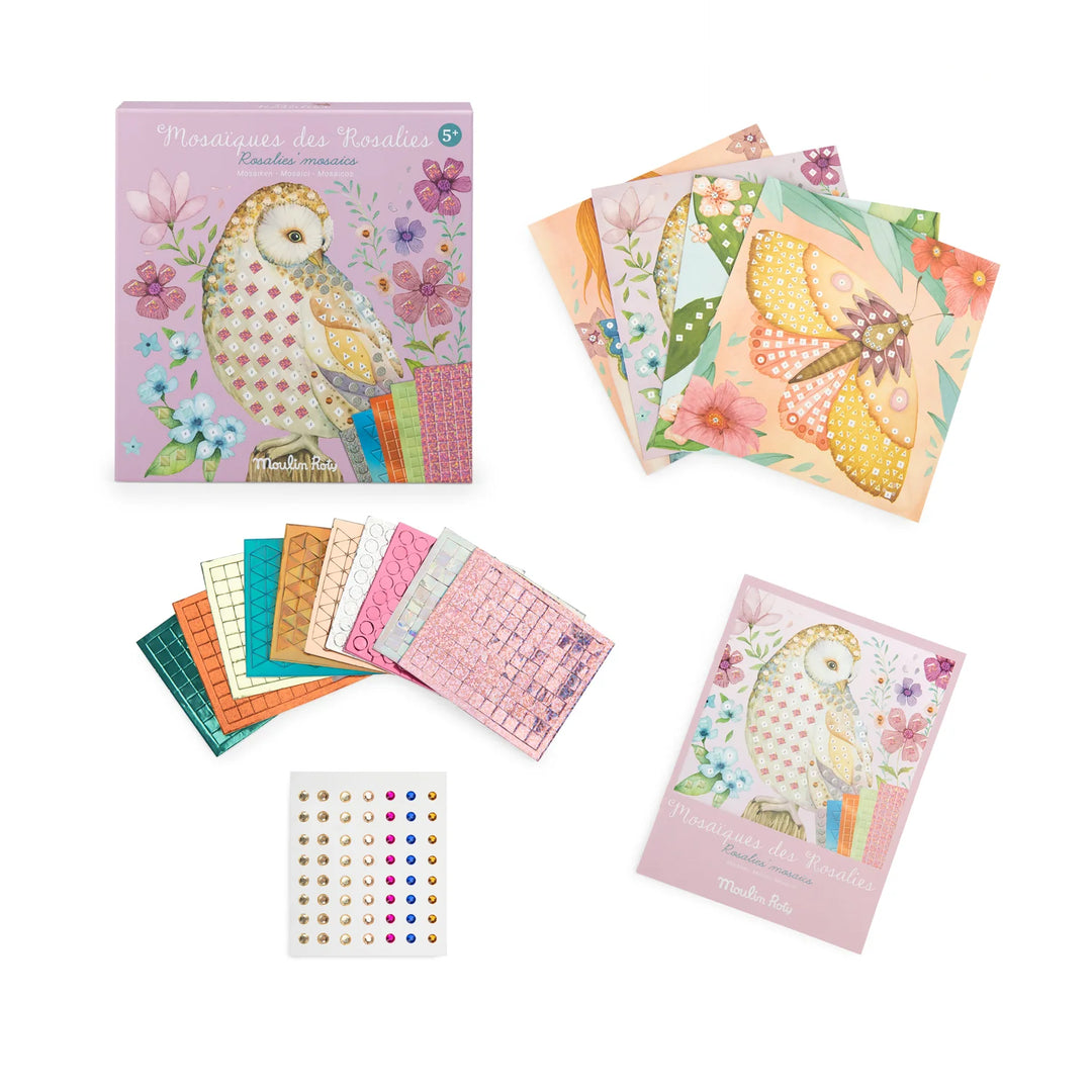 Les Rosalies - Mosaic Craft Kit by Moulin Roty
