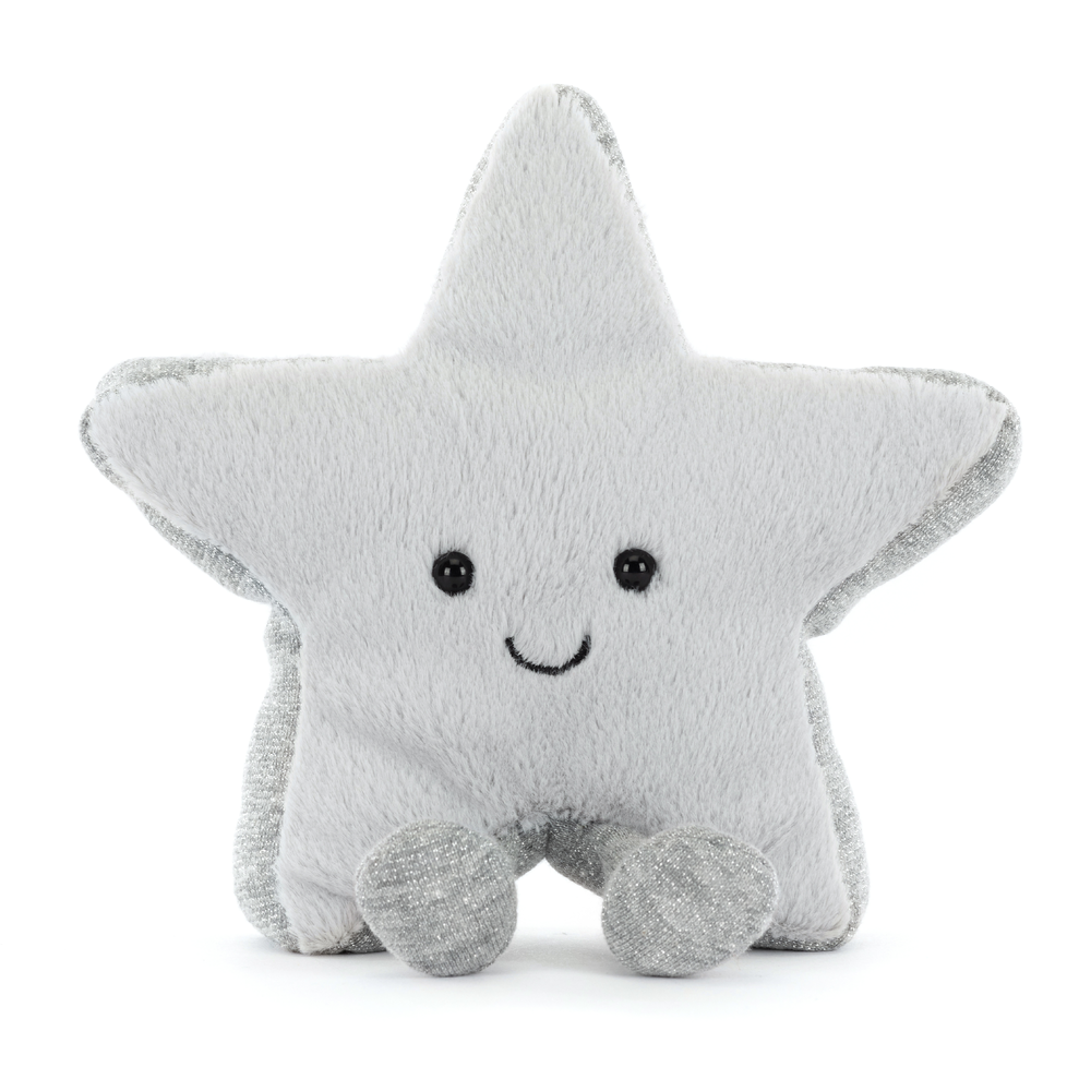 Jellycat Amuseables Silver Star - LIMIT ONE PER CUSTOMER
