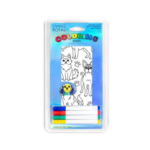 Living Royal Kid's Colour-in Socks Assorted Styles