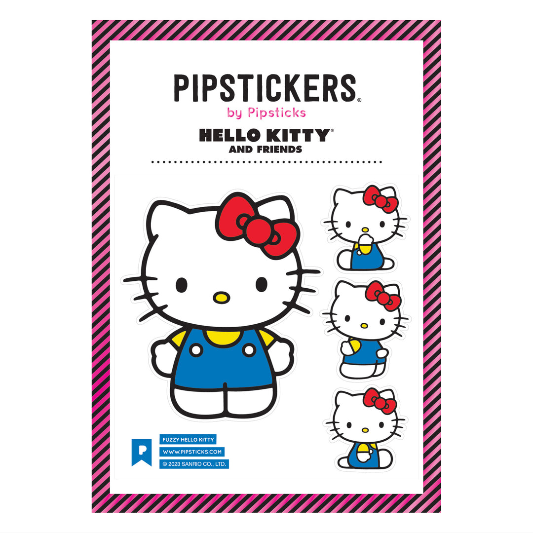Pipstickers Fuzzy Hello Kitty