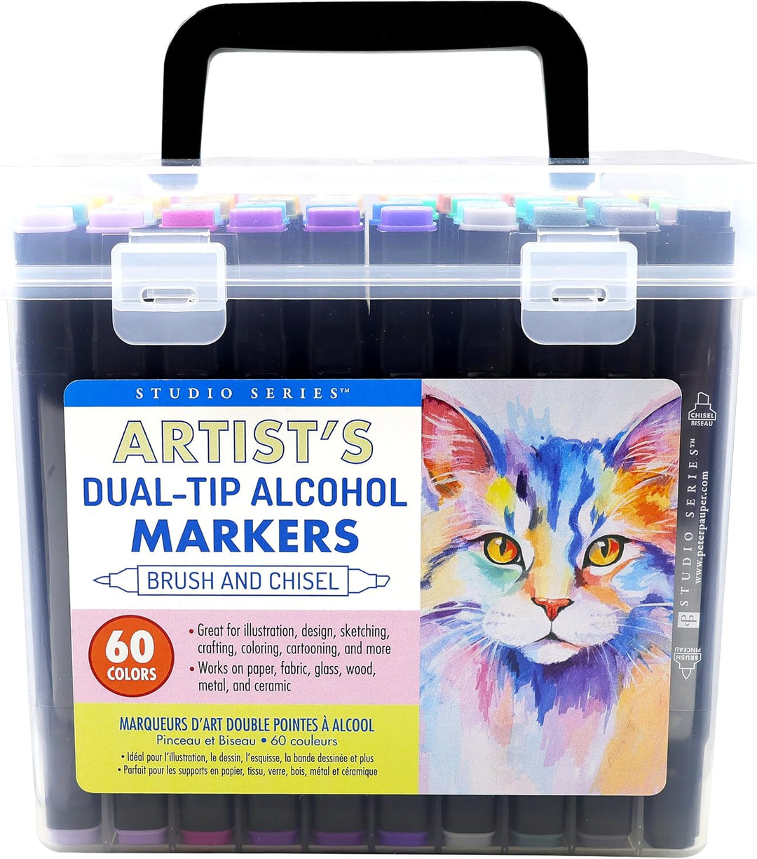 Studio Series Artist's Dual-Tip Alcohol Markers (Set of 60 colours)