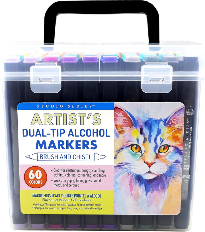 Studio Series Artist's Dual-Tip Alcohol Markers (Set of 60 colours)