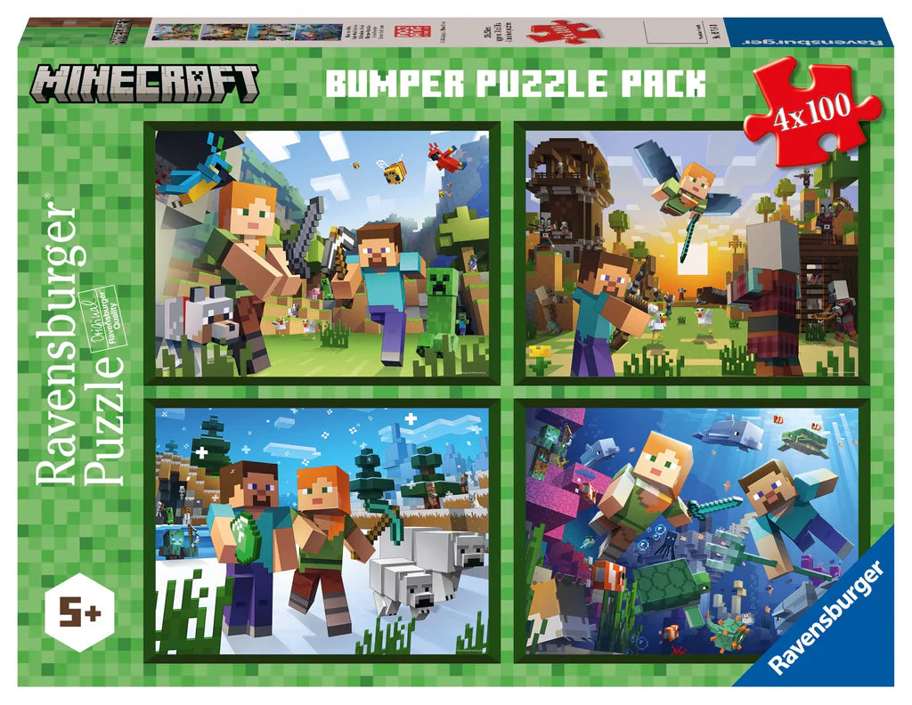 Ravensburger Minecraft 4 x 100pc Puzzle