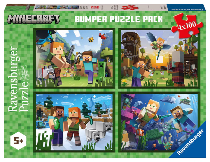 Ravensburger Minecraft 4 x 100pc Puzzle