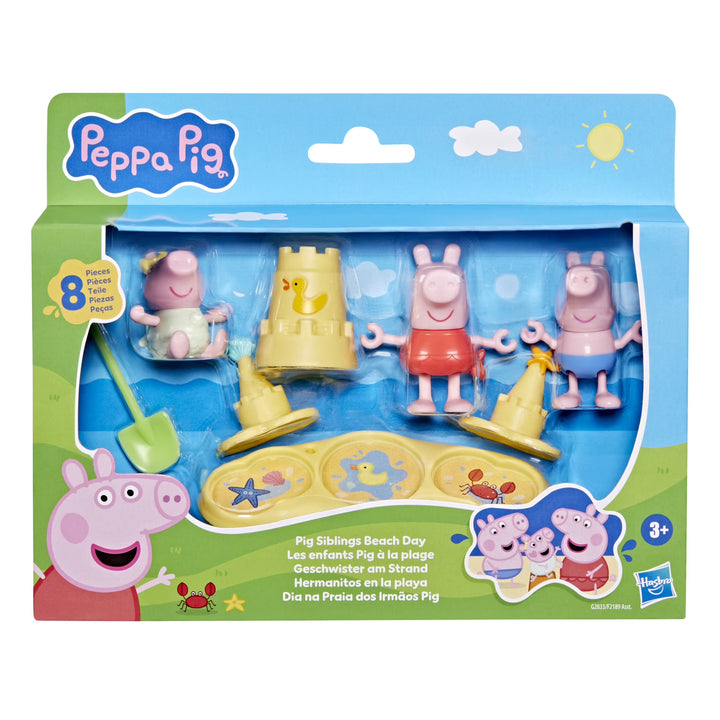 Peppa Pig Toys Pig Siblings Beach Day Playset