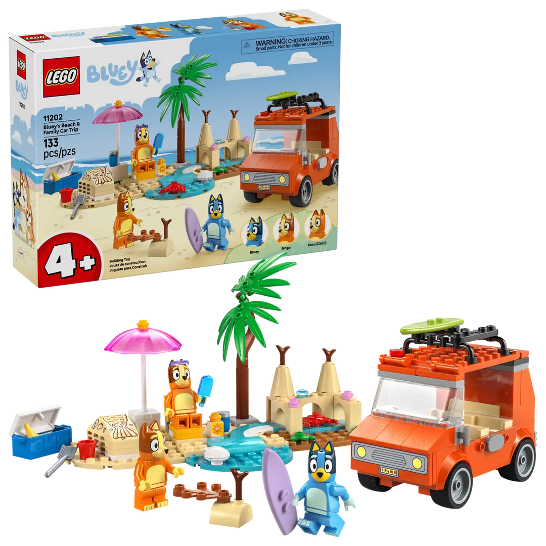 Lego® Bluey's Beach & Family Car Trip