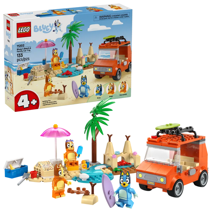 Lego® Bluey's Beach & Family Car Trip