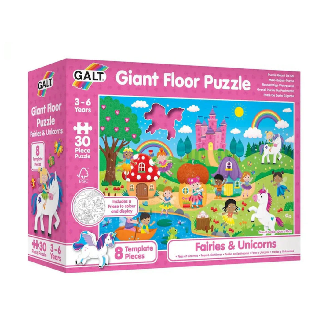 Giant Floor Puzzle - Fairies & Unicorns 30pc