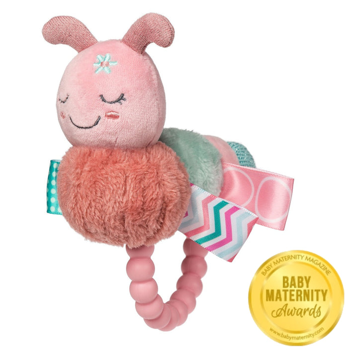 Mary Meyer Taggies Camilla Caterpillar Teether Rattle – 6″