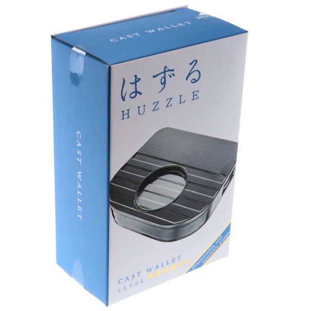 Huzzle Cast Wallet Metal Puzzle