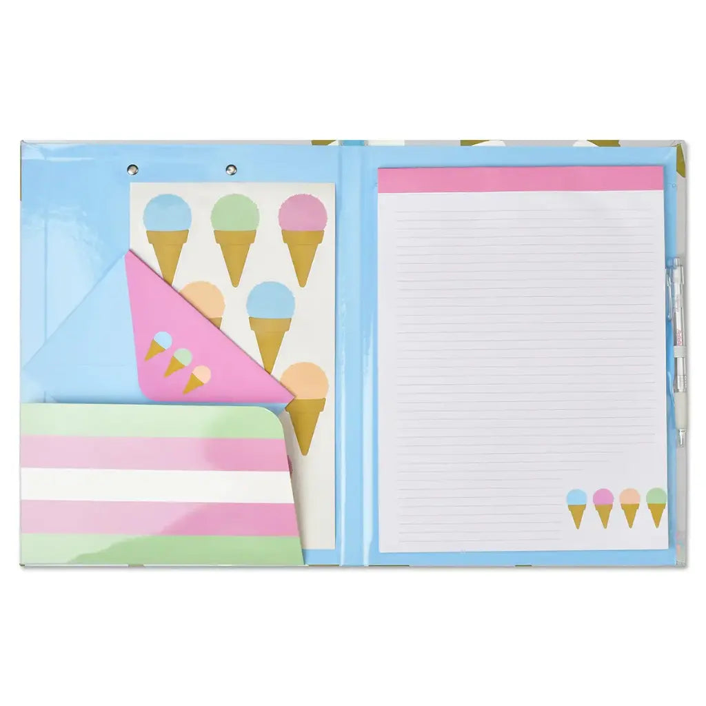 Iscream Sweet Scoops Holographic Clipboard Set