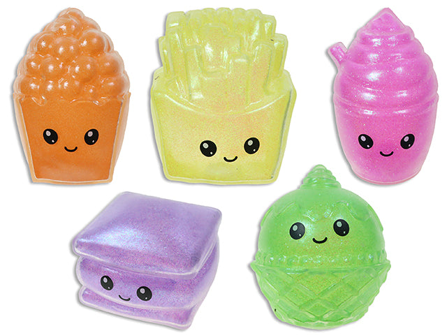 Squishy Glitter Junk Food