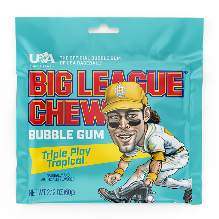 Big League Chew Bubble Gum Tropical Play