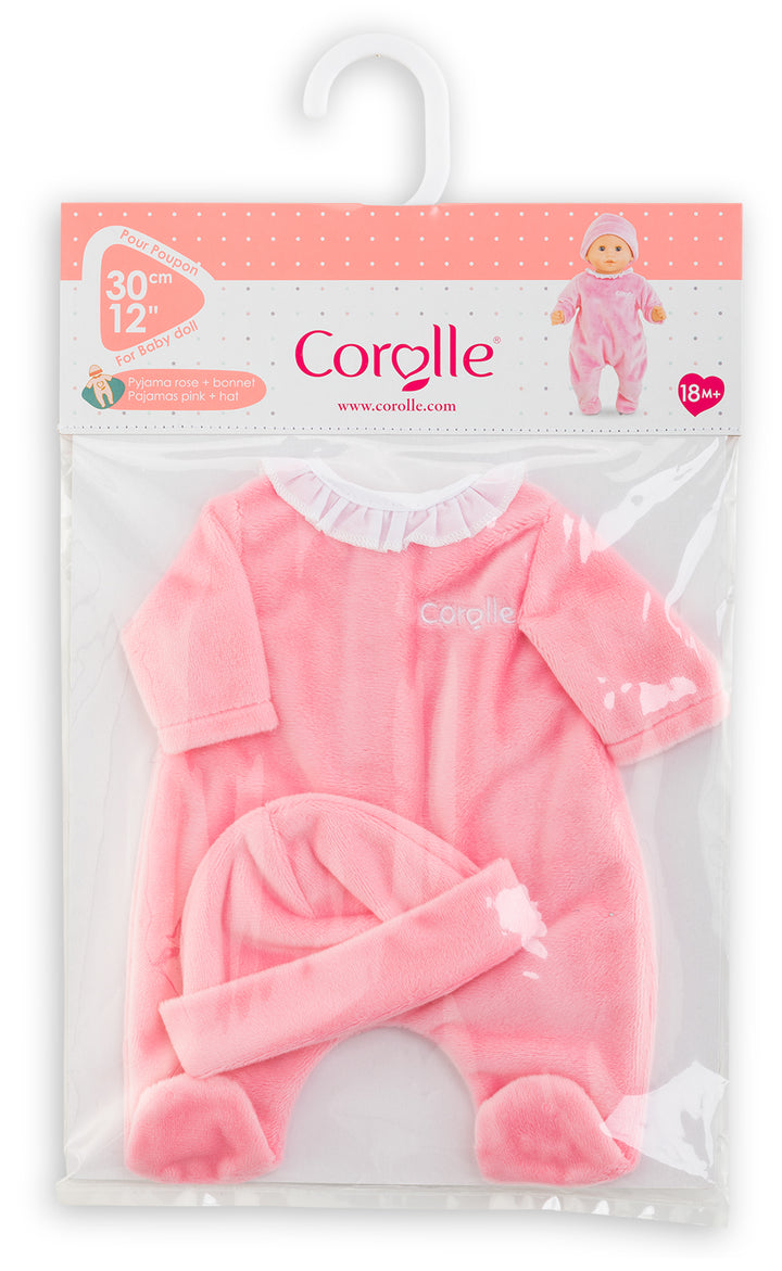 Corolle Pink Pajamas & Hat for 12" Baby Doll