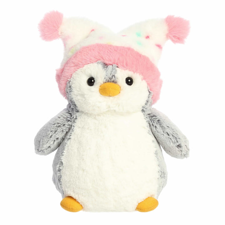 Aurora® PomPom Penguin™ Confetti Hat™ 9" Plush