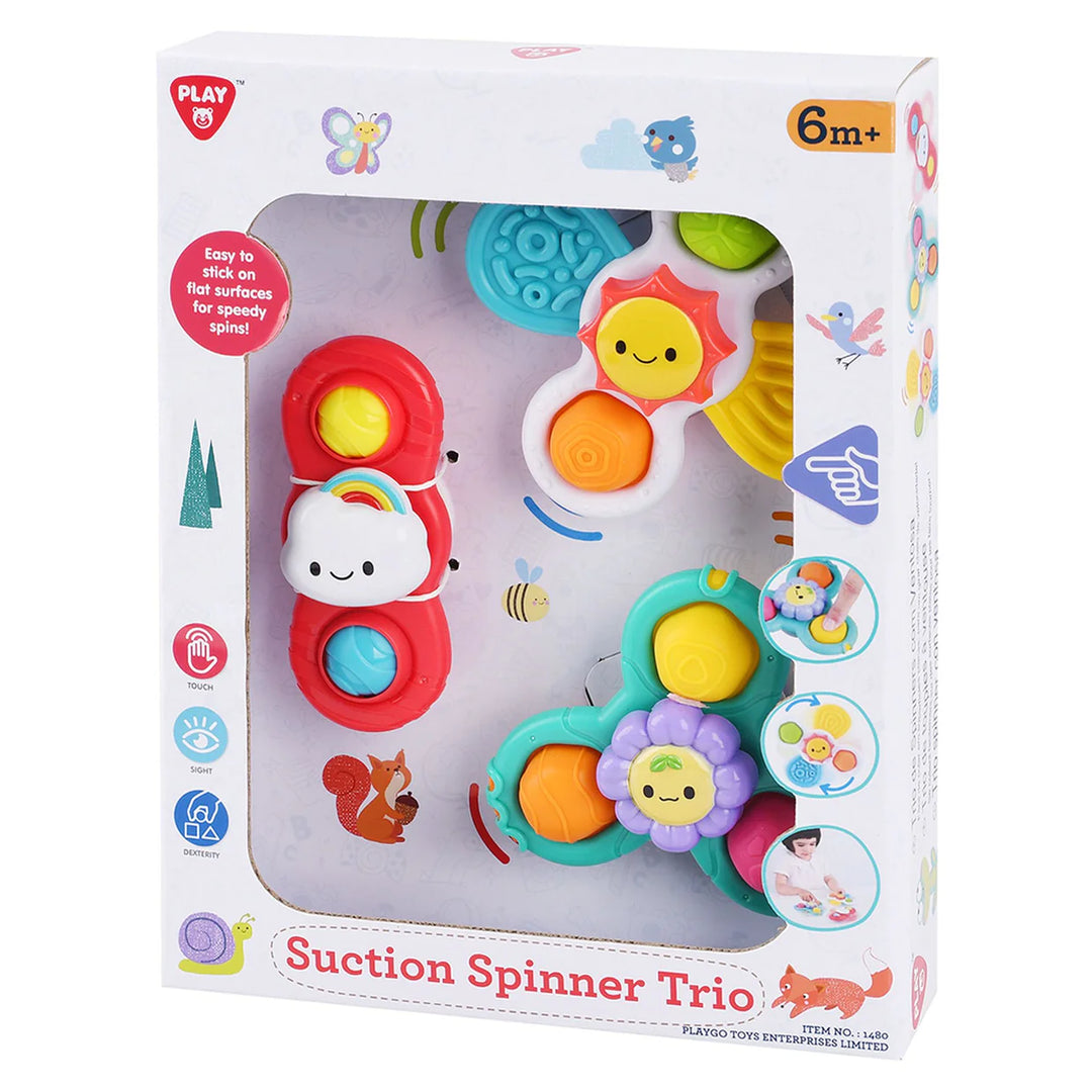Playgo Suction Spinner Trio