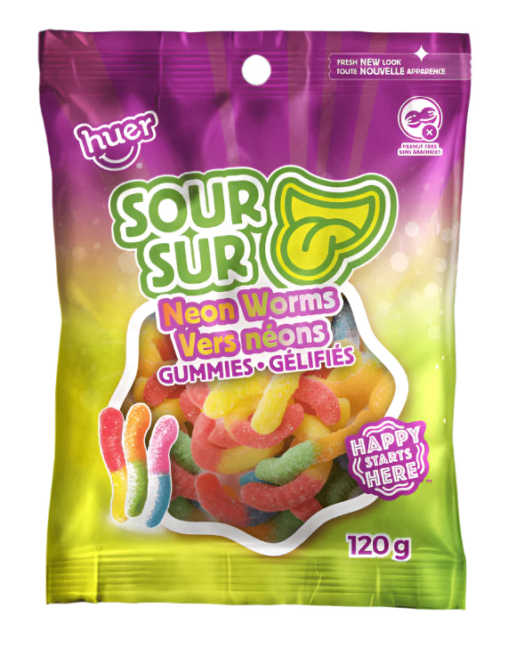 Huer Sour Neon Worms