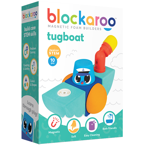 Blockaroo Magnetic Foam Blocks - Tug Boat