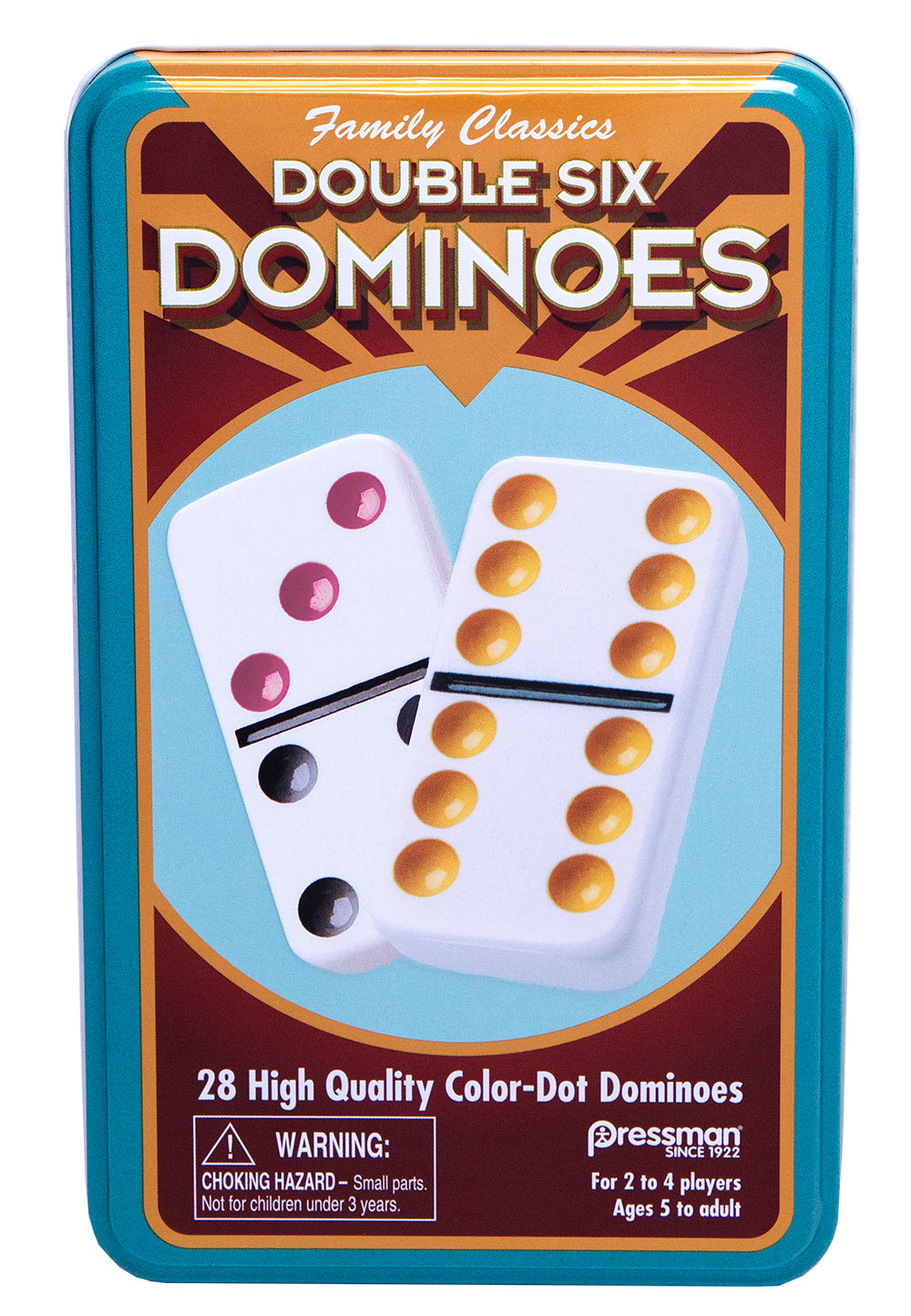 Double 6 Colour Dot Dominoes