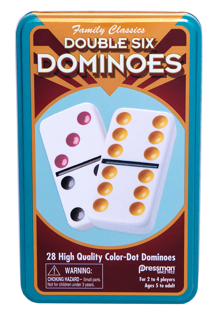 Double 6 Colour Dot Dominoes