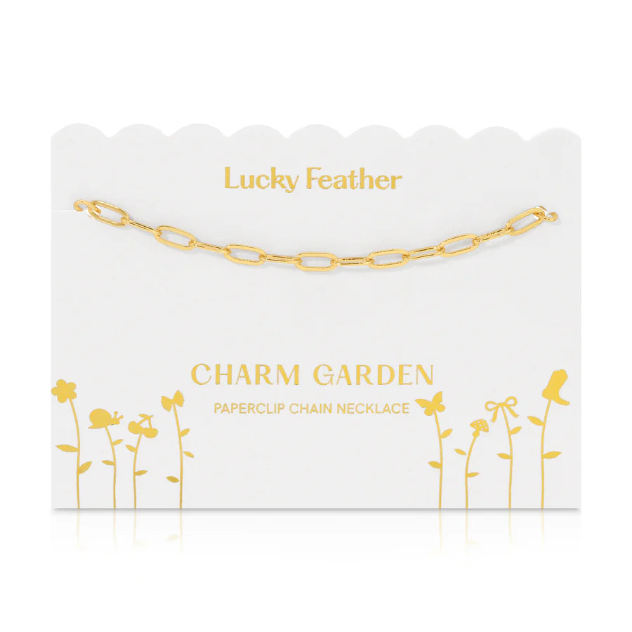 Charm Garden - Gold Paperclip Chain (18-20 in)