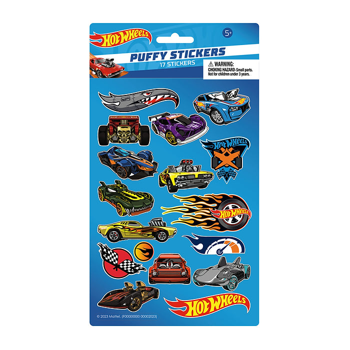 Hot Wheels Puffy Stickers