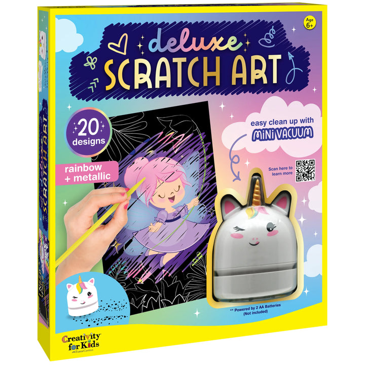 Deluxe Scratch Art Kit With Mini Vacuum