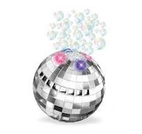 Disco Ball Light Up Bubble Machine