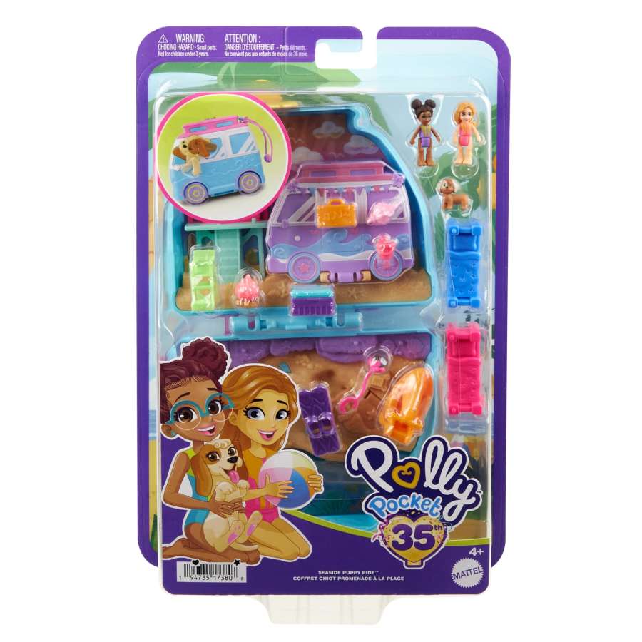 Polly Pocket Seaside Puppy Ride Compact