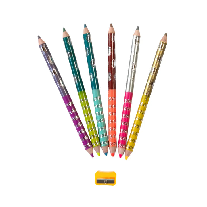 Sweet Celebration 6 Jumbo Double-Sided Colored Pencils