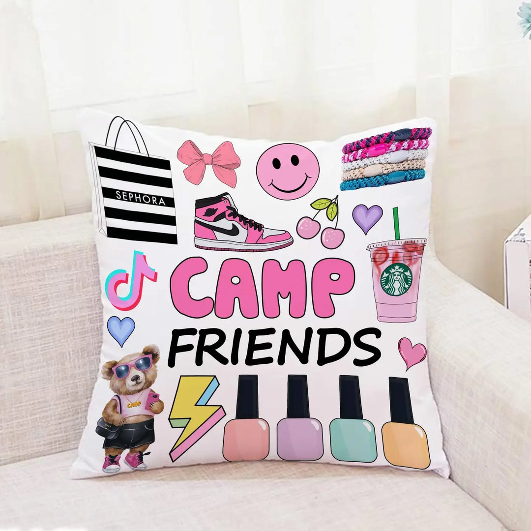 Camp Friends Autograph Pillow