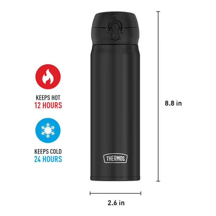 Thermos 16oz Stainless Steel Direct Drink Bottle - Black