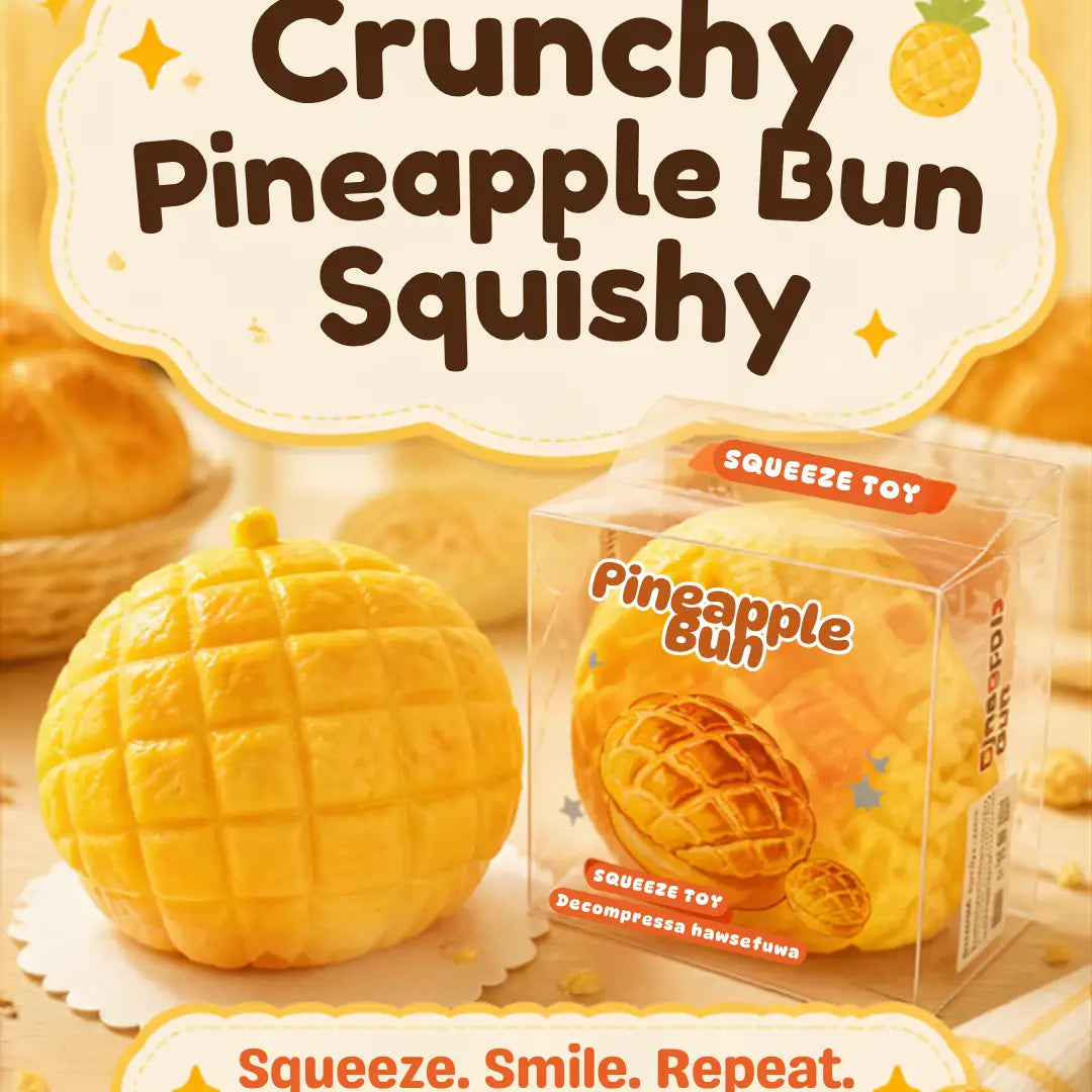 Crunchy Pineapple Bun Squishy