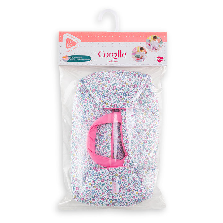Corolle Flowered Carry Bed For 12" Dolls