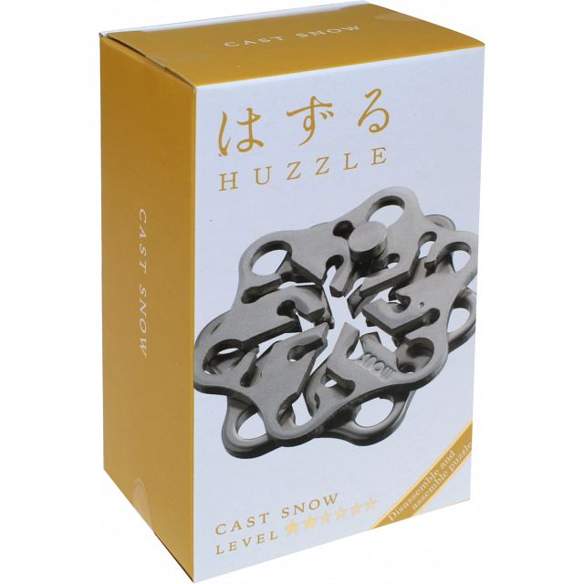 Huzzle Cast Snow Metal Puzzle