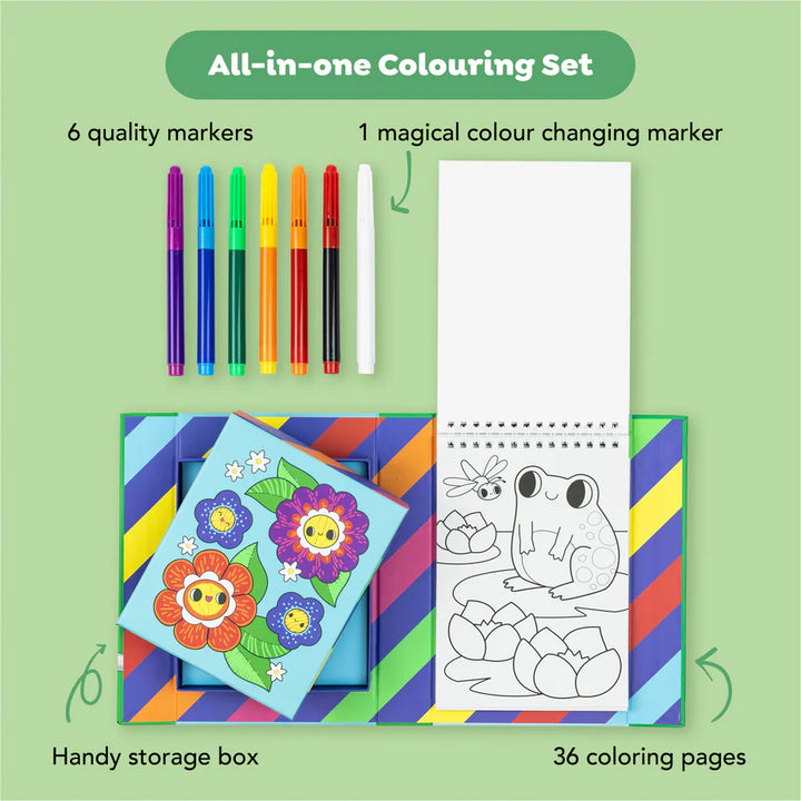 Colour Change Colouring Set - Garden Friends