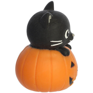Marshmallow Squeeze Cat Jack-O-Lantern