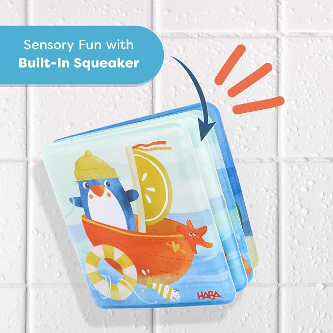 Penguin Bath Book with Squeaker