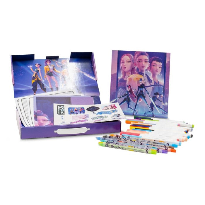 Crayola K-Pop Demon Hunters Sketch &amp; Colour Art Kit