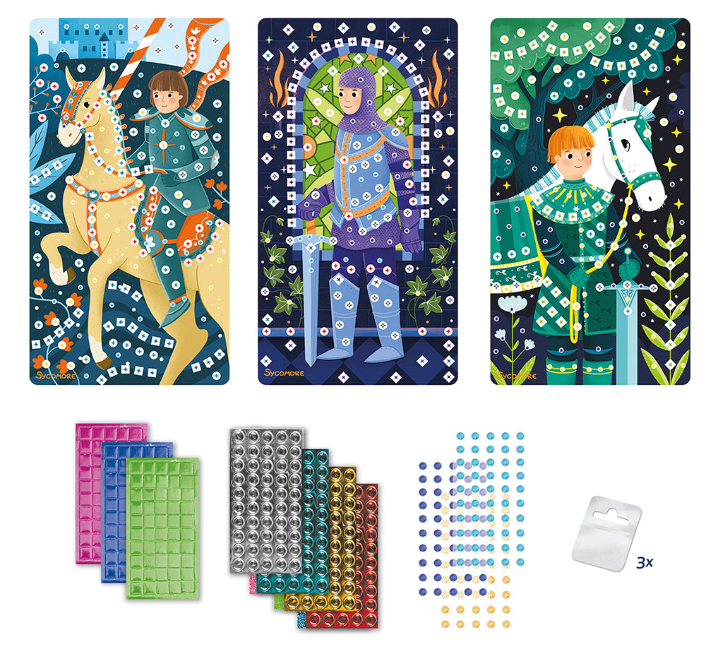 Stick'N Fun - 3 Mini Mosaics Knights