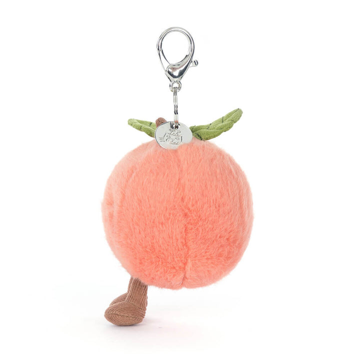 Jellycat Amuseables Peach Bag Charm LIMIT OF ONE PER CUSTOMER