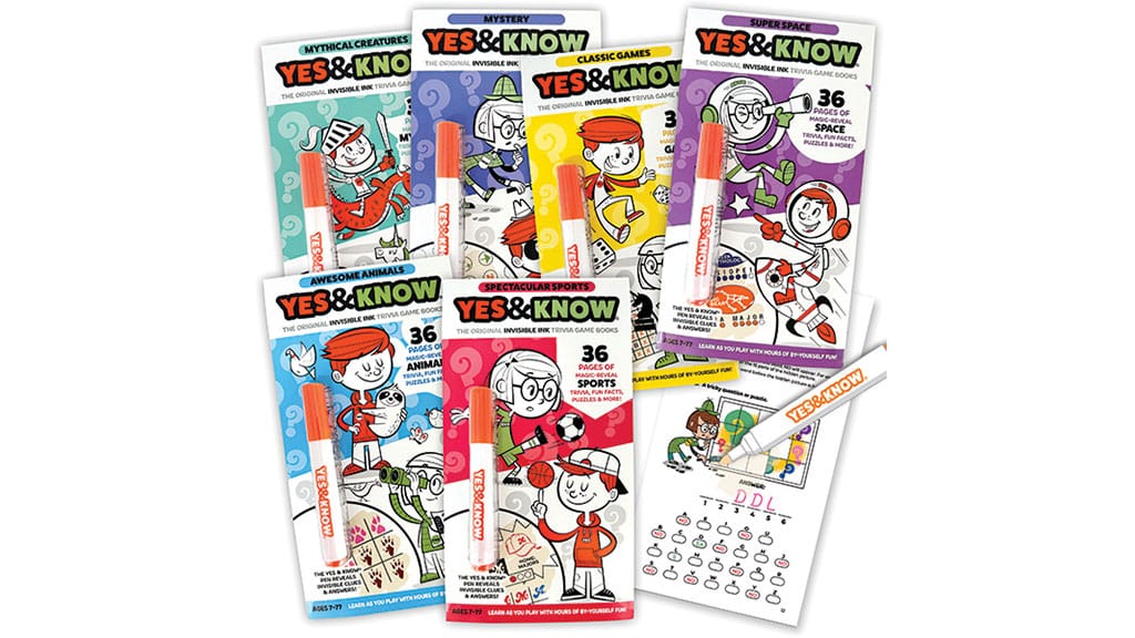 The Original Yes &amp; Know® Invisible Ink Trivia Game Books