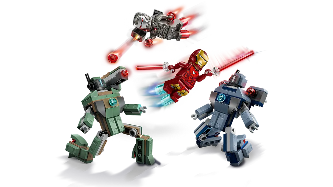 LEGO® Marvel Iron Man & War Machine vs. Hammer Drones