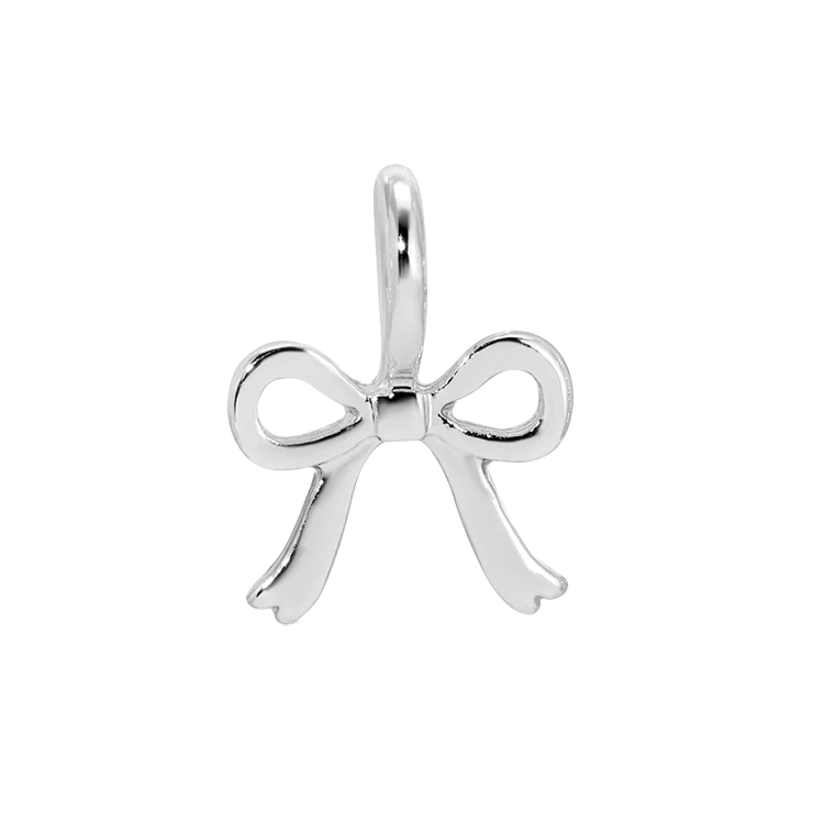 Charm Garden - Bow Charm - Silver