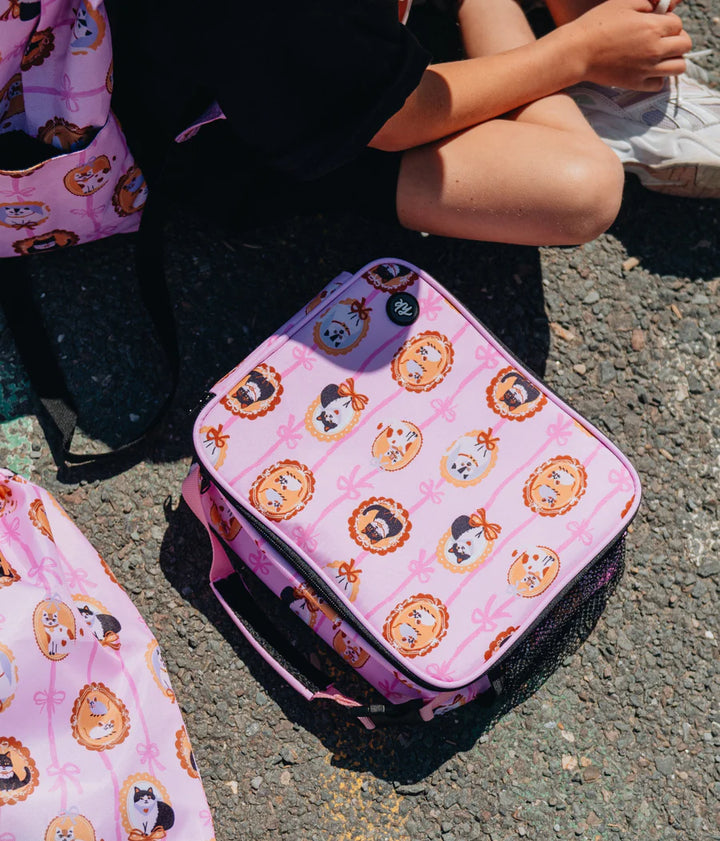 Headster Kids Kitty Charm Classic Lunch Box - Smart Pink