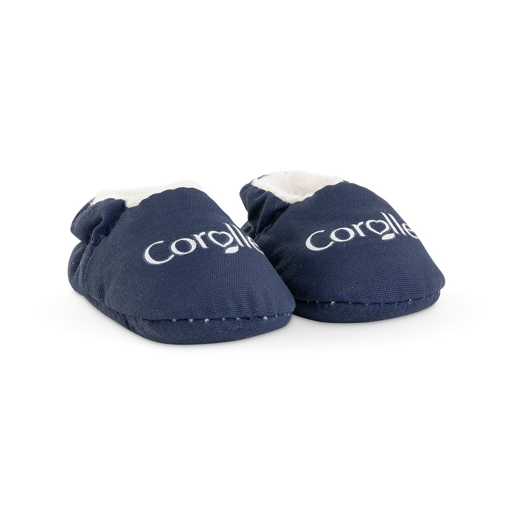 Corolle Navy Blue Slippers For 12" Baby Doll