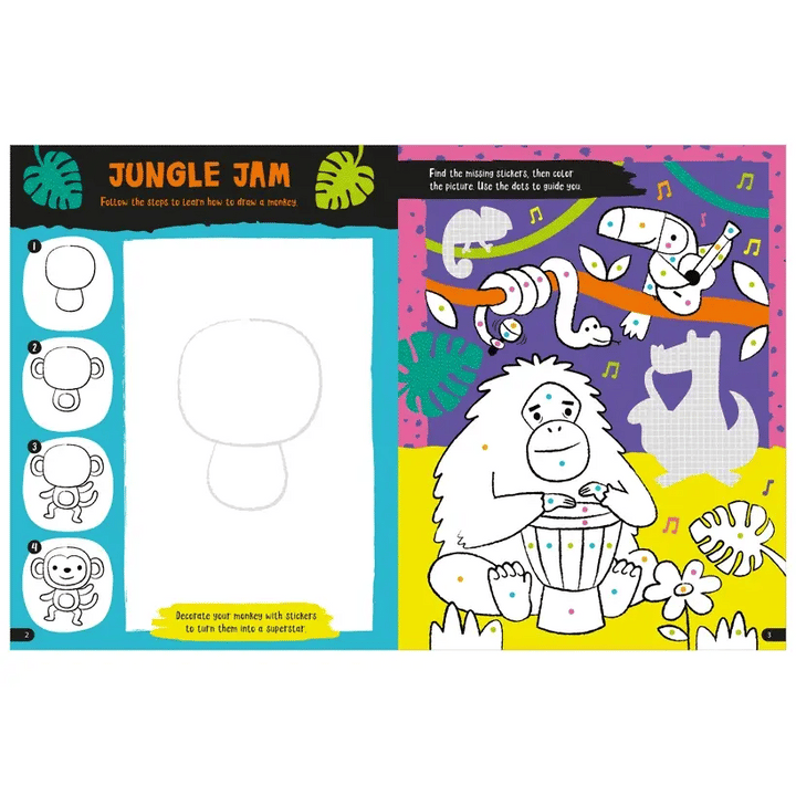 Amazing Animals Make-Your-Own Stickers Activity Book